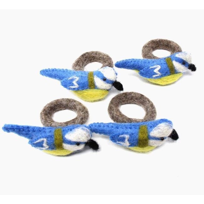 Blue Bird Felt Napkin Ring