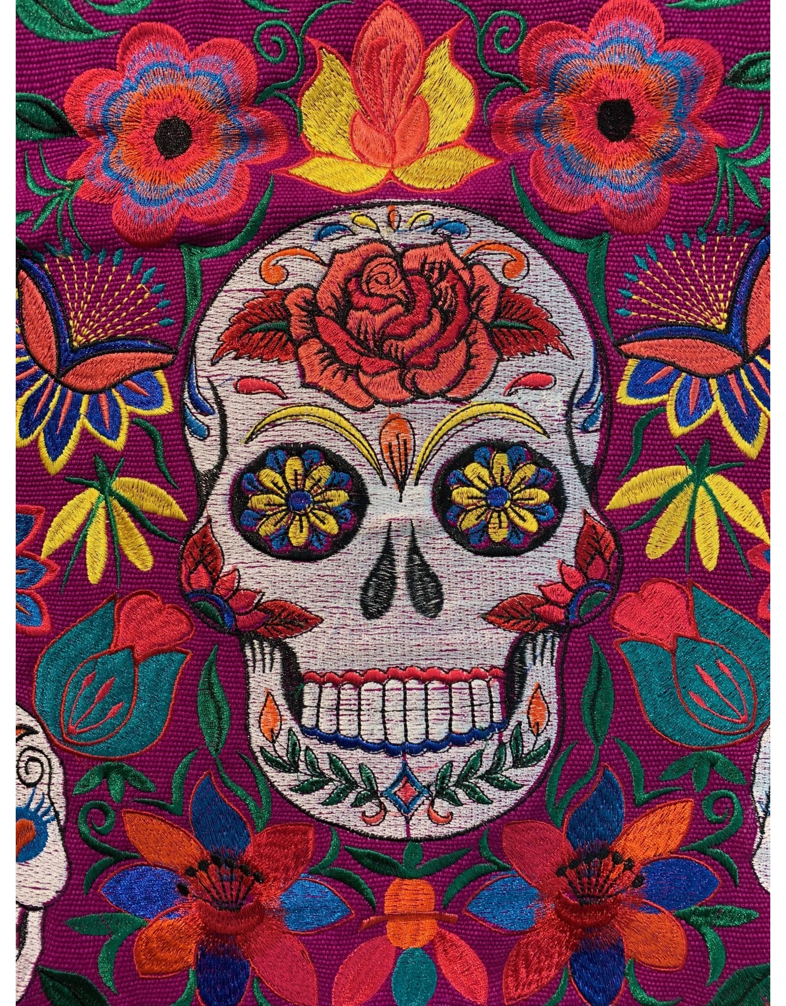 Guatemala Sugar Skull Table Runner (4'2"), Guatemala