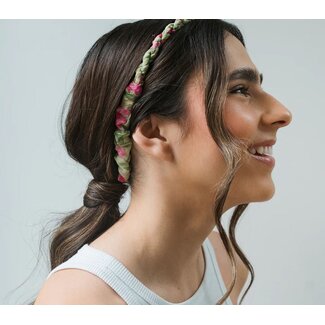 India Upcycled Sari Priya Braided Headband
