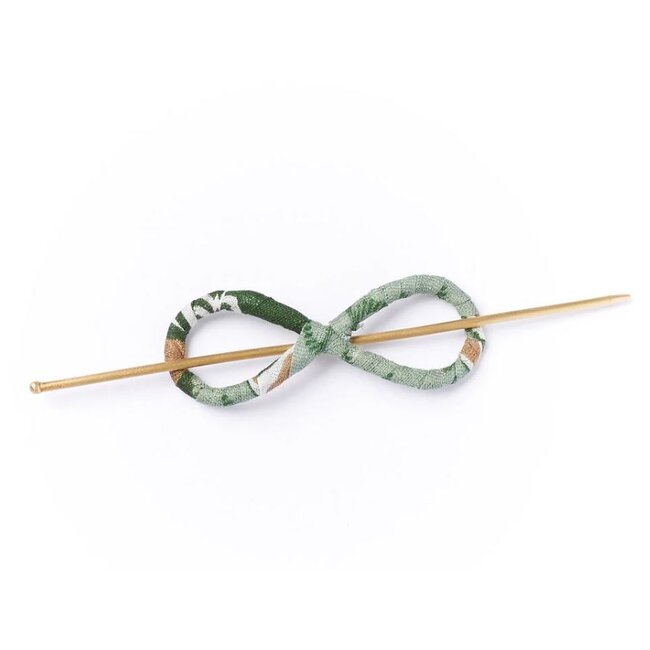 Infinity Symbol Upcycled Sari Hair Pin