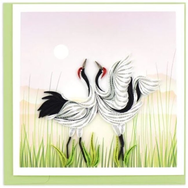 Quilled Card -  Cranes