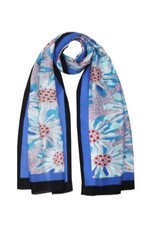 India Framed Floral Silk Stole, India