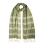 India Green Earthy Stripes Cotton Stole