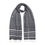 India Gray Earthy Stripes Cotton Stole