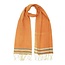 India Orange Summer Stripes Cotton Stole