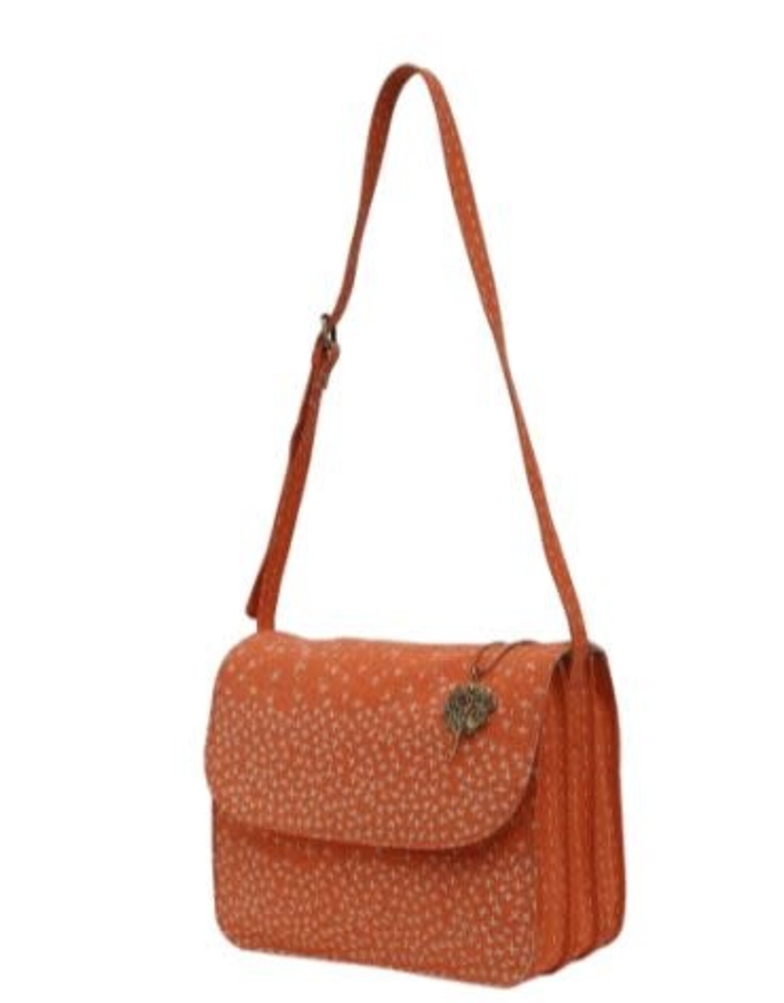 India Large Creamsicle Shoulder Bag, India