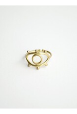 India Eye to Eye Ring - Gold, India