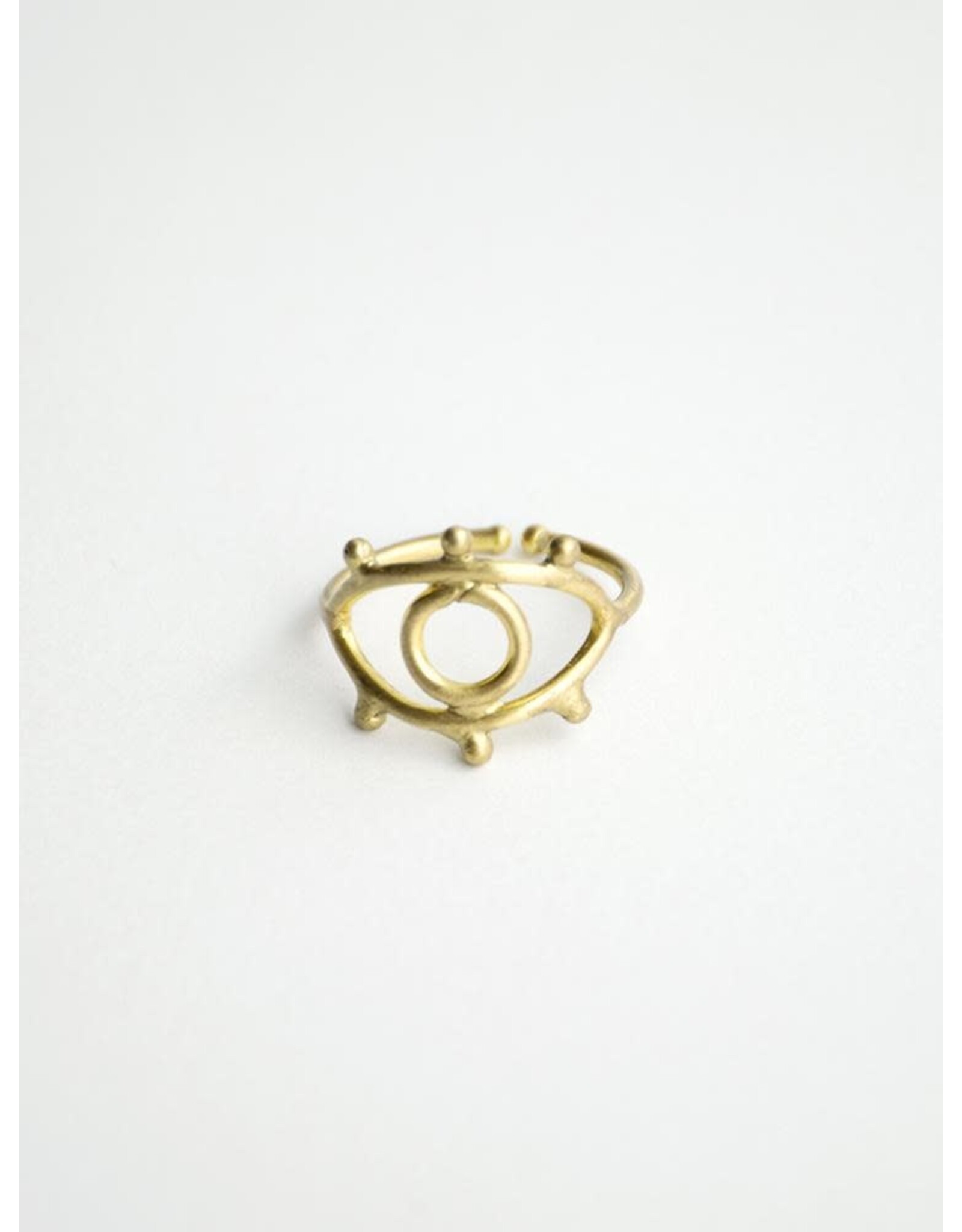 India Eye to Eye Ring - Gold, India