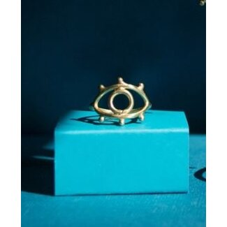 India Eye to Eye Ring - Gold
