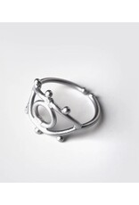 India Eye to Eye Ring - Silver, India