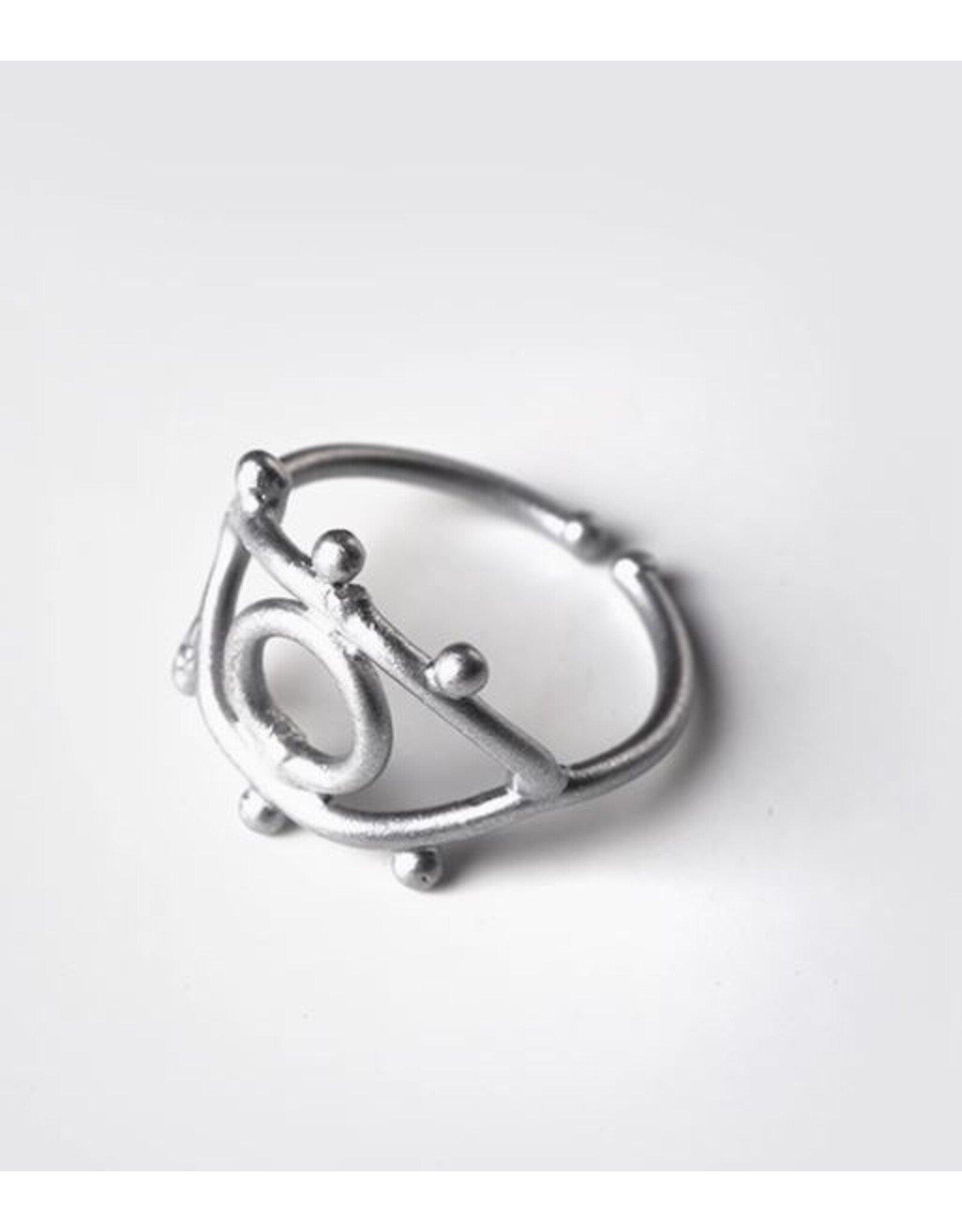 India Eye to Eye Ring - Silver, India