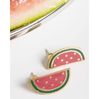 India Earrings  - Watermelon Studs