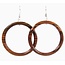 Wood Hoop Earrings