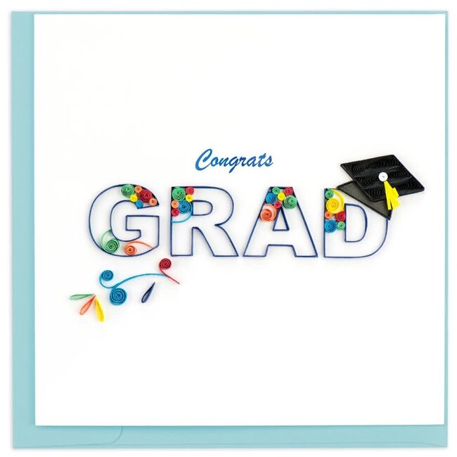 Quilled Card - Congrats Grad