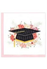 Vietnam Quilled Floral Grad Cap Card, Vietnam