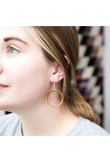 Guatemala Wood Hoop Earrings, Guatemala