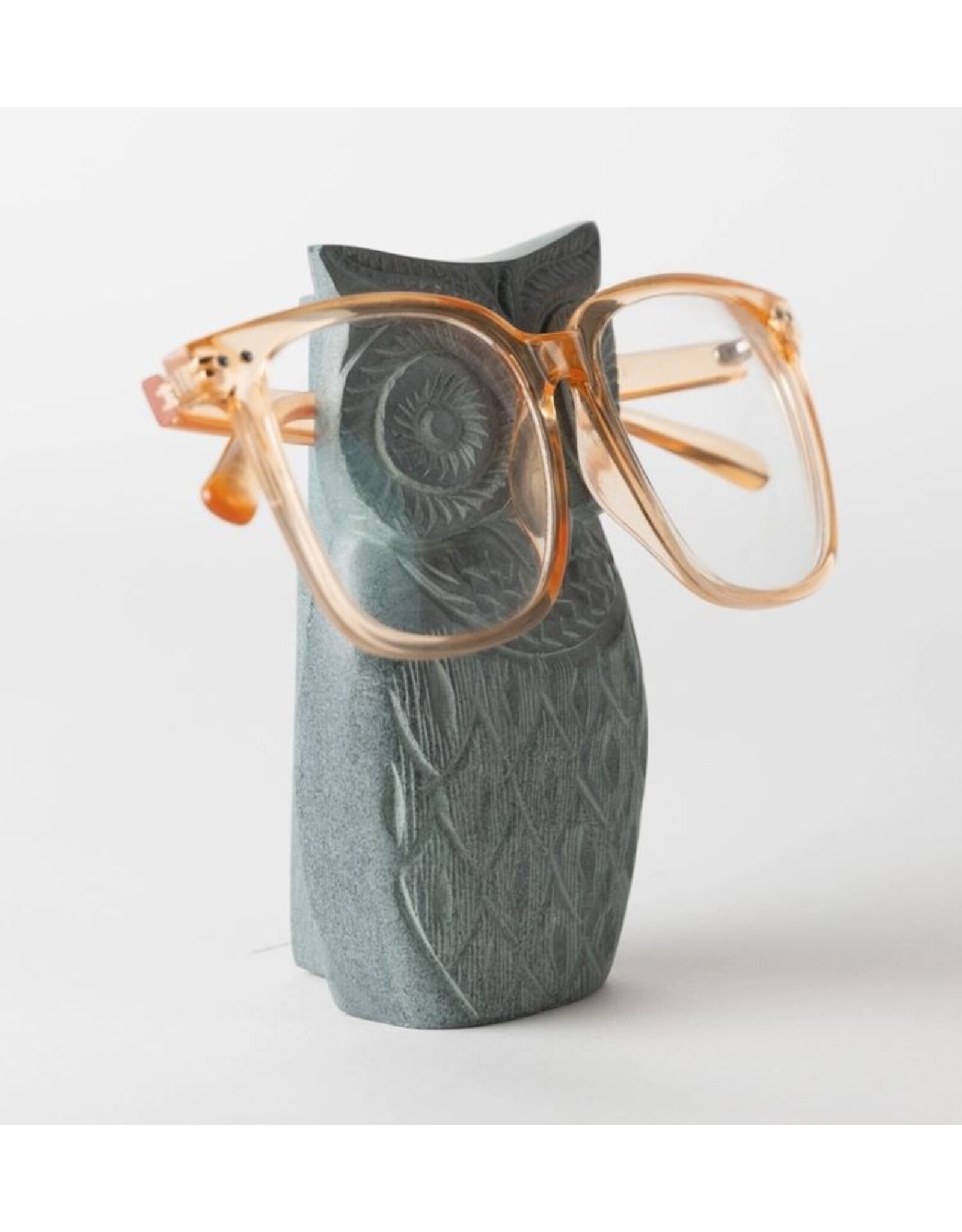 India Soapstone Owl Eyeglass Holder Stand, India