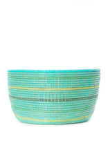 Senegal CLEARANCE Knitting Basket - Seaside Stripe, Senegal