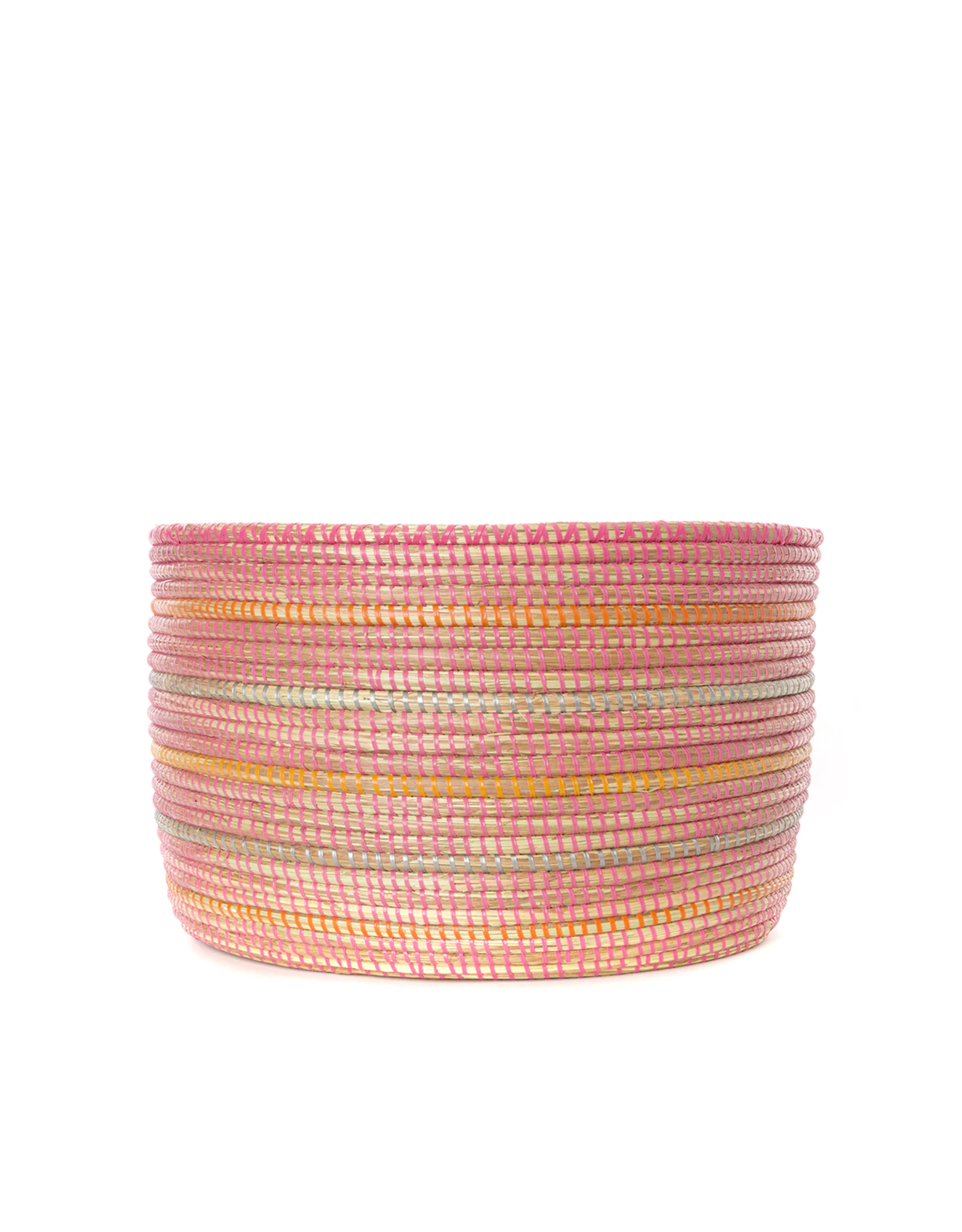 Senegal CLEARANCE Knitting Basket - Sunset Stripe, Senegal