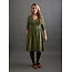 India Callie Wrap Dress in Olive Floral