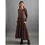 India Mirah Tiered Dress in Mauve Tile