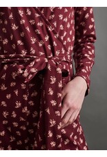 India Rita Long Sleeve Jumpsuit in Burgundy Bouquet, India