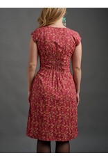 India Artsy Traveler Dress in Berry Poppy, India