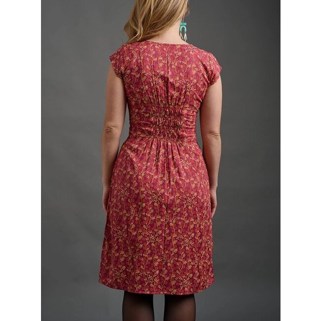 Artsy Traveler Dress in Berry Poppy