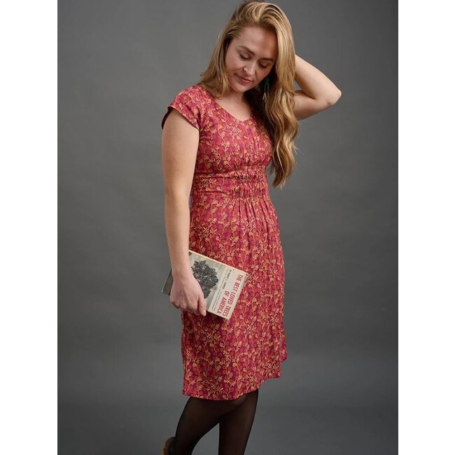 Artsy Traveler Dress in Berry Poppy