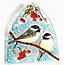 Ecuador Fused Glass Nightlight - Chickadee