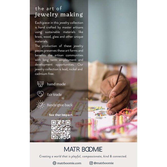 Danu White Tassel Drop Earrings