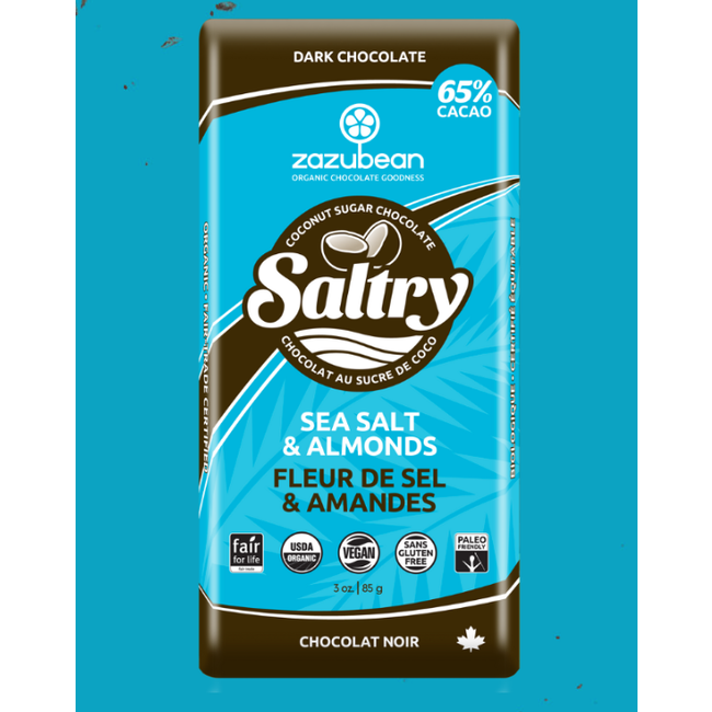 Zazubean Saltry - Sea Salt & Almonds 85g