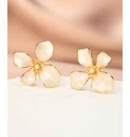 China Hope in Bloom Earrings - Tuscan Tan, China