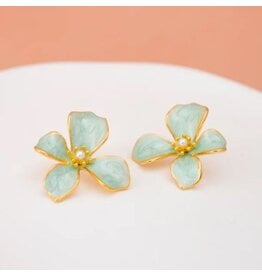 China Hope in Bloom Earrings - Seafoam Green, China