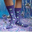 Crew Socks That Give Books - Purple Planets