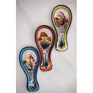Guatemala Spoon Rest - Ceramic Mushroom