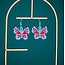 Beaded Butterfly Earrings