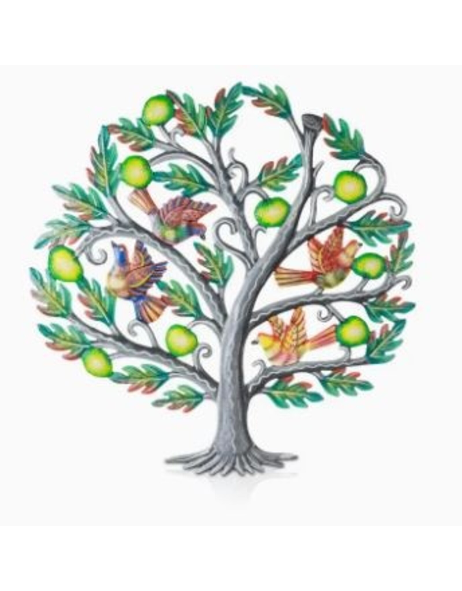 Haiti Apple Tree w/ Birds Cut Metal, Haiti