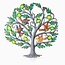 Haiti Apple Tree w/ Birds Cut Metal
