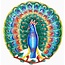 CLEARANCE Cut Metal Steel Drum Wall Art - Vibrant Blue Peacock