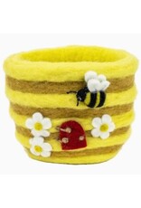 Nepal Honey Hive Felt Pot, Nepal