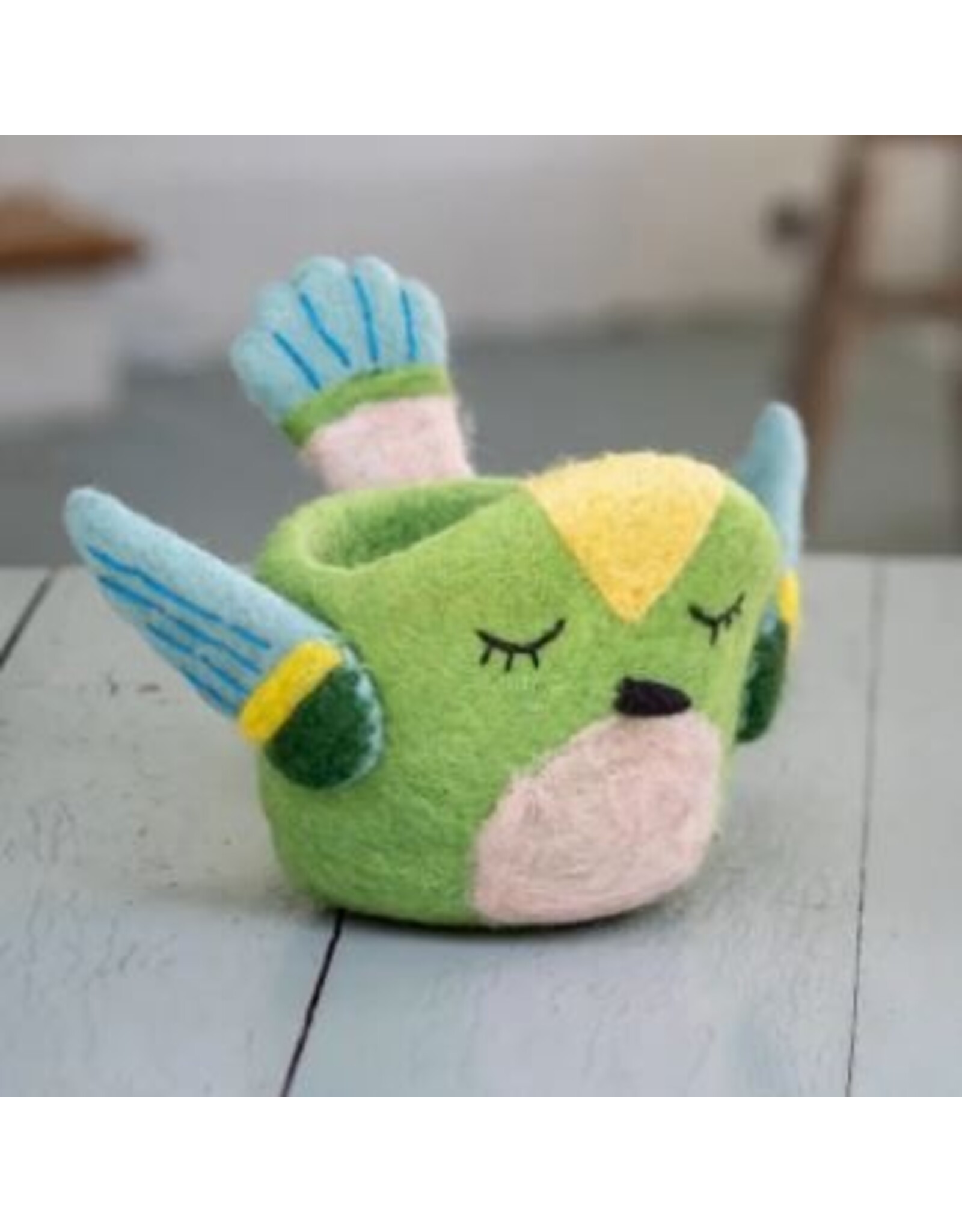 Nepal Hummingbird Felt Pot