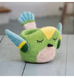 Nepal Hummingbird Felt Pot