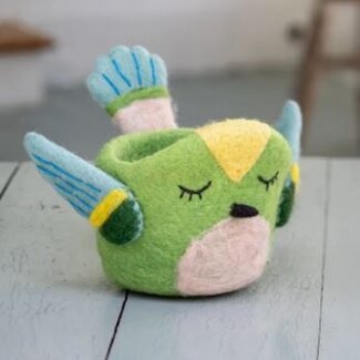 Nepal Hummingbird Felt Pot Nepal Hummingbird Felt Pot