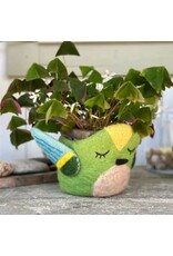 Nepal Hummingbird Felt Pot
