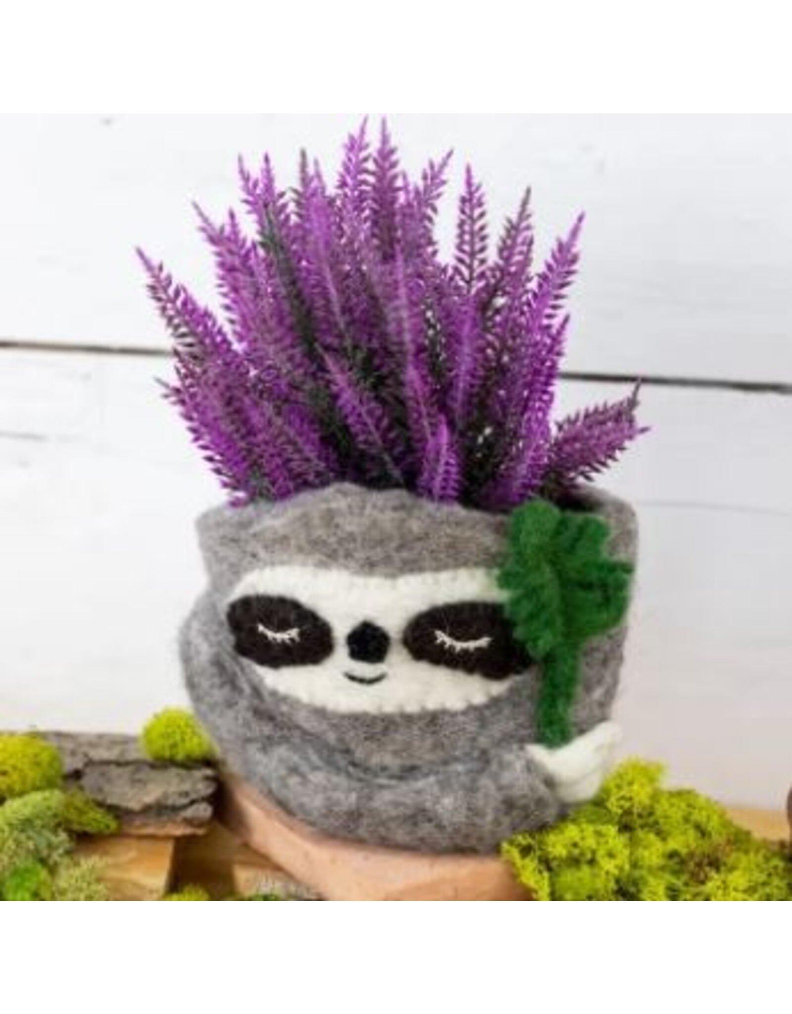 Nepal Sloth Felt Pot
