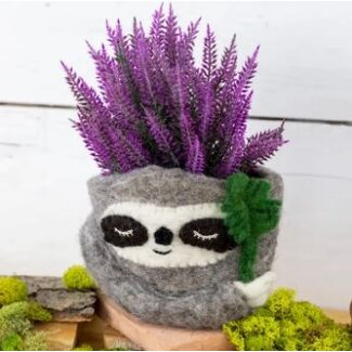 Nepal Sloth Felt Pot