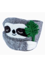 Nepal Sloth Felt Pot, Nepal