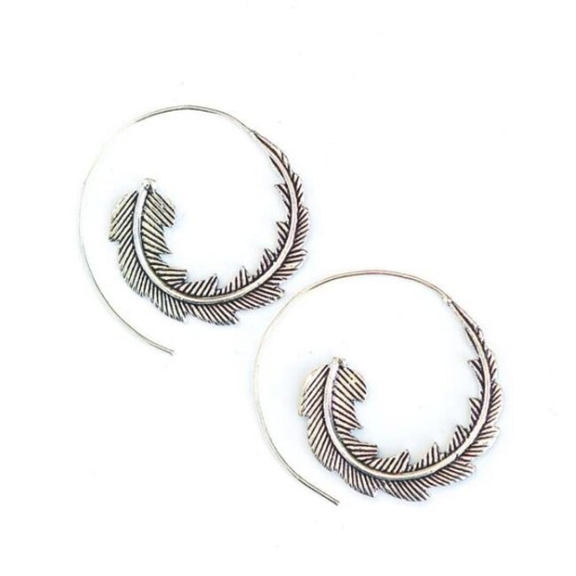 Phoenix Earrings - Silver