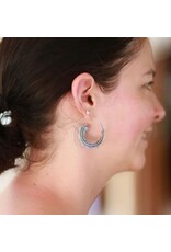 India Phoenix Earrings - Silver, India